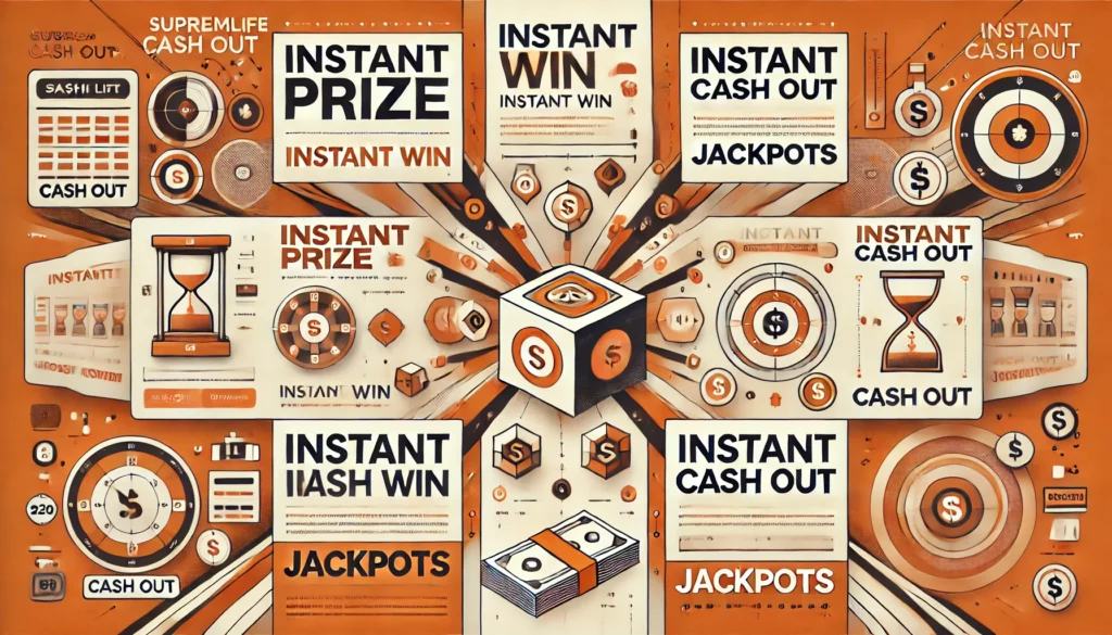 Instant wins, instant prizes, instant cash out