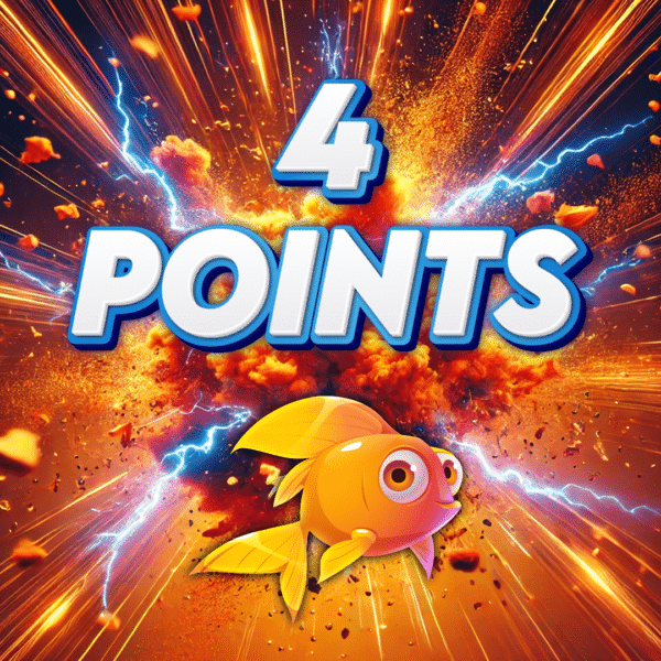 4 Points Blazing Clownfish