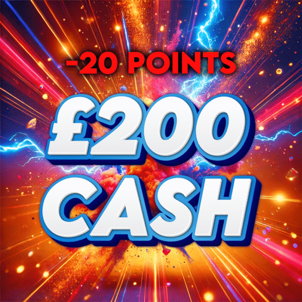 20ft Snake | £200 Cash | -20 Points