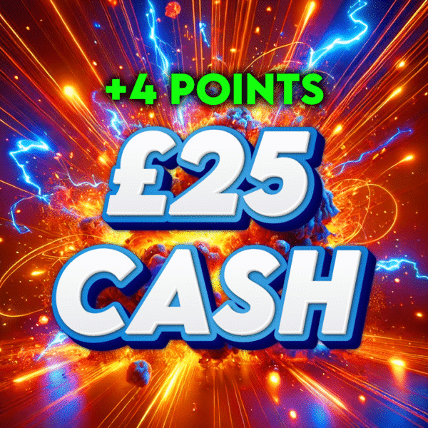 Apple | £25 Cash | 4 Points