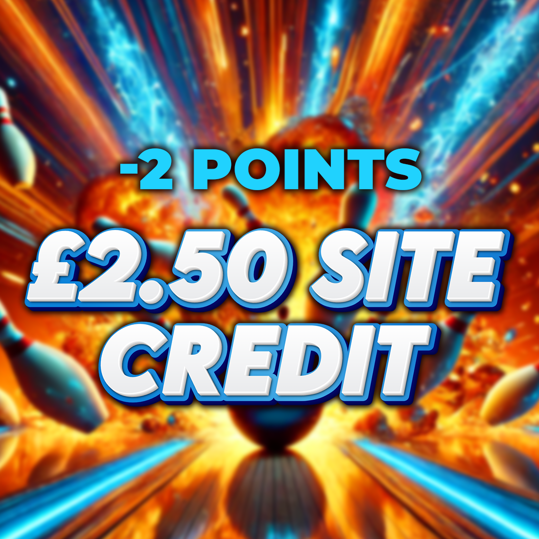 Missed 2 Pins - £2.50 Site Credit -2 Points