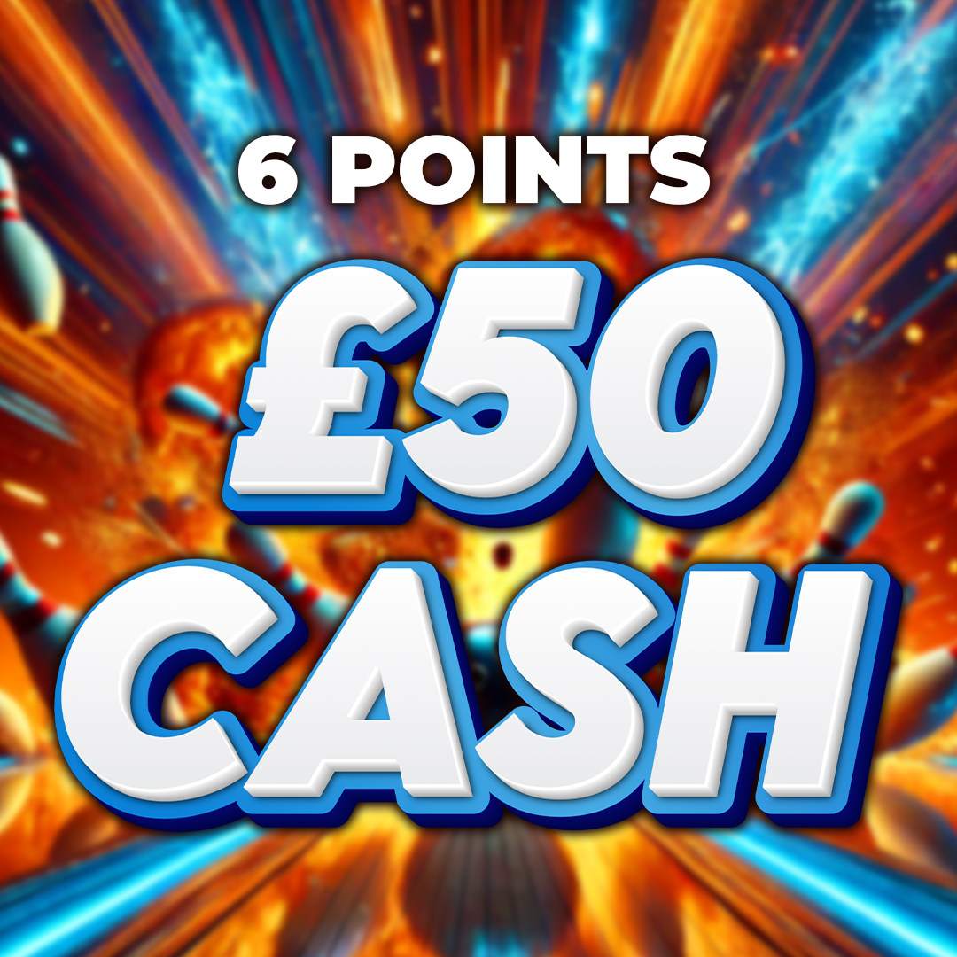 6 Pins - £50 Cash 6 Points