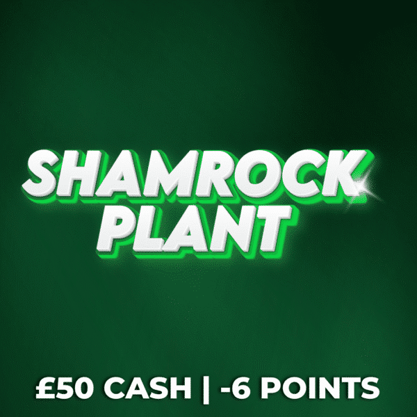Shamrock Plant | £50 Cash | -6 Points
