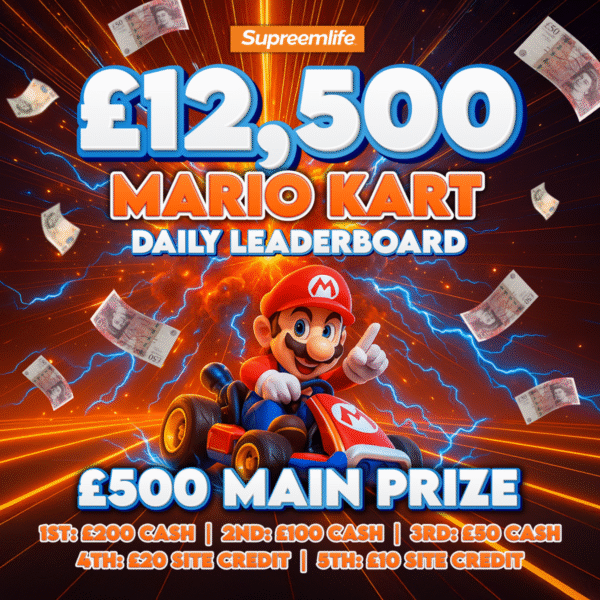 £12.5K Mario Kart Daily Leaderboard