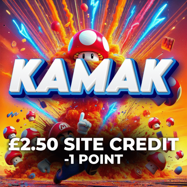 Kamak | £2.50 Site Credit | -1 Points