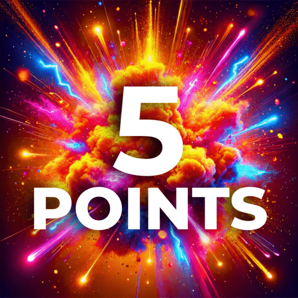 5 Points (5 Bananas 🍌)