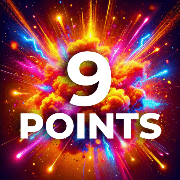 9 Points (9 Bananas 🍌)