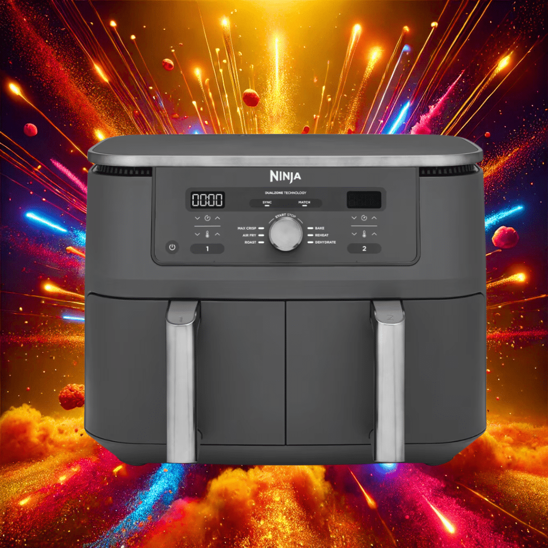 Ninja MAX 6-in-1 Dual Zone Air Fryer 9.5L DZ400UK Or £180 Cash Alt