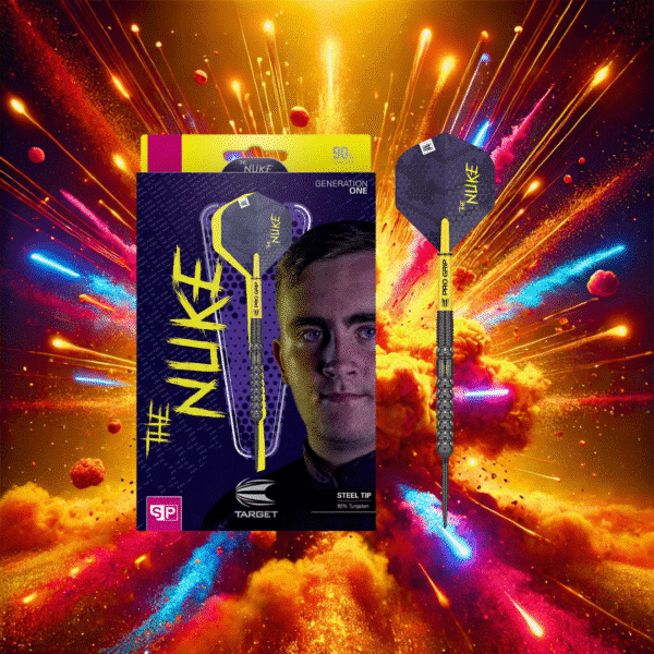 Target Darts Luke Littler Gen 1 SP 90% Tungsten Steel Tip Darts or £80 Cash Alt