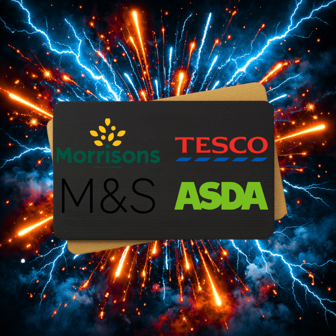 £50 Supermarket Voucher or £40 Cash