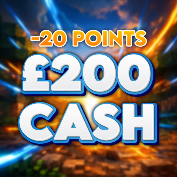 20 Block Creeper Drop | £200 Cash | -20 Points