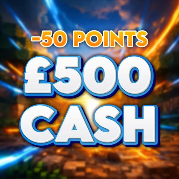 50 Block Creeper Drop | £500 Cash | -50 Points
