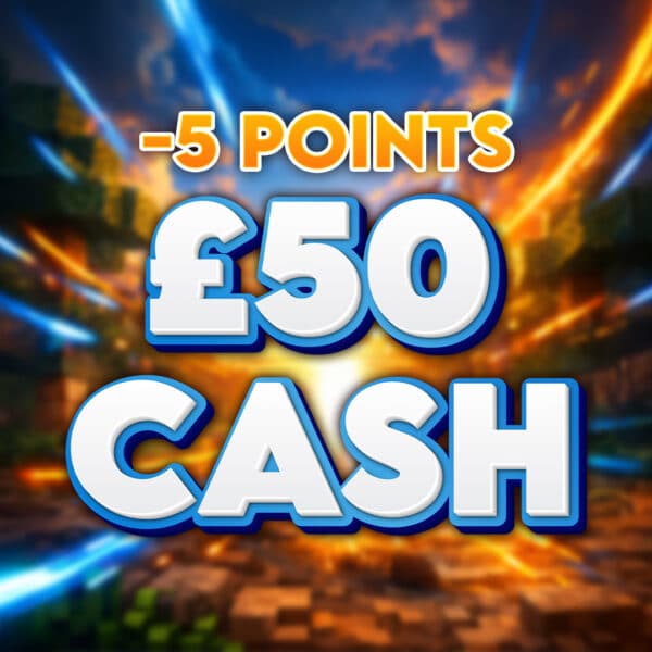 5 Block Creeper Drop | £50 Cash | -5 Points