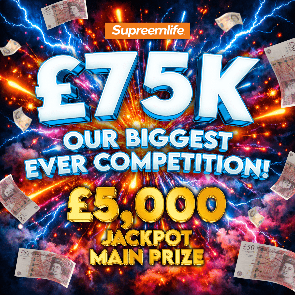 Our Biggest Ever Competition | £5K Jackpot + £70K Instant Wins