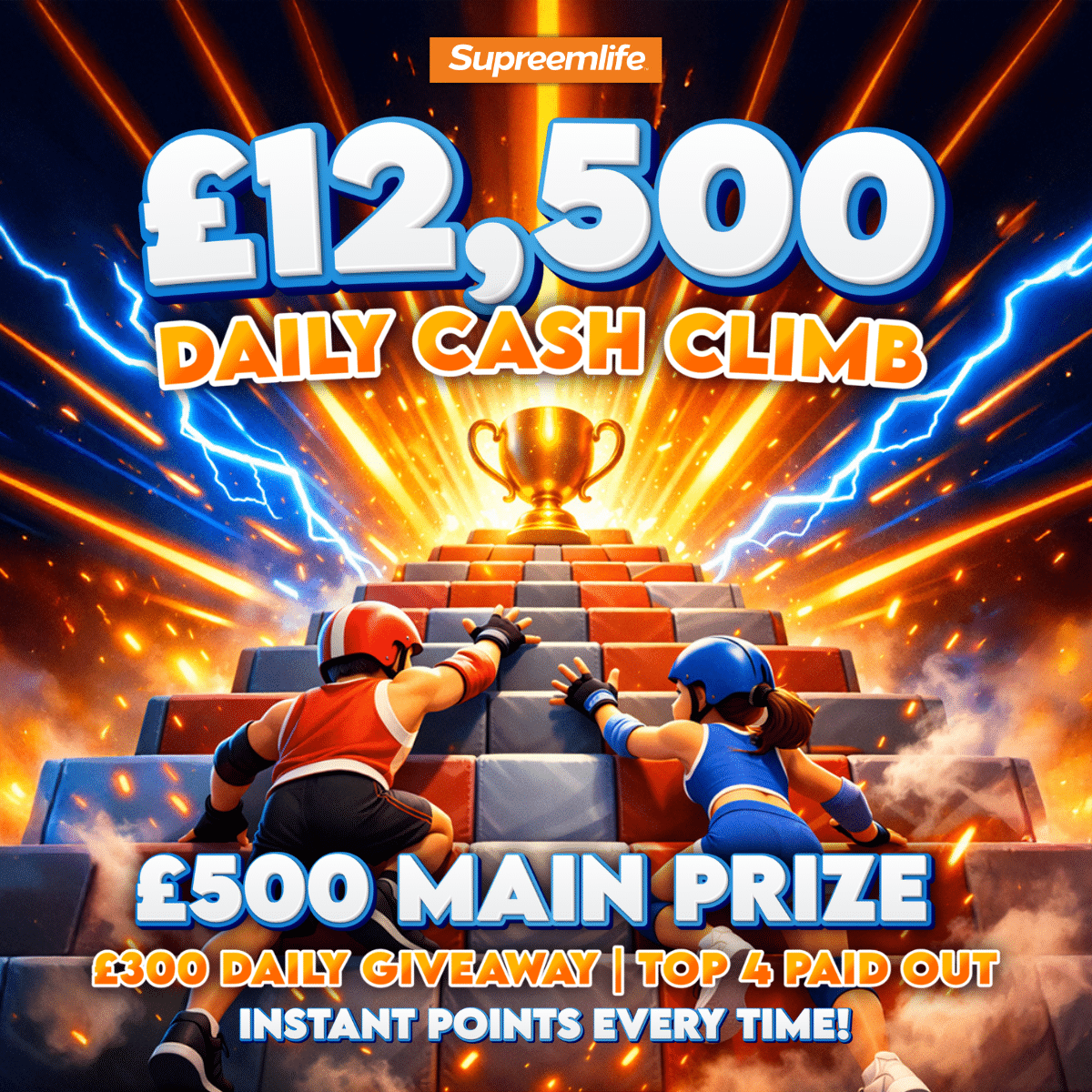 £12,500 Daily Cash Climb Leaderboard 🚨 Plus & Minus Points🚨 ...