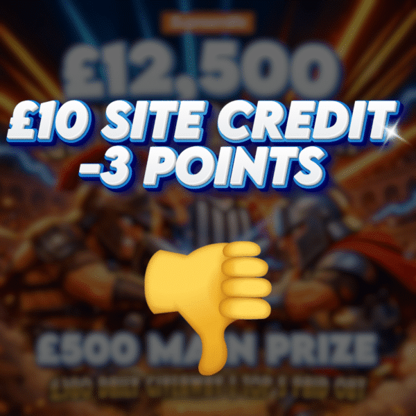 👎 Caesers Judgement | £10 Site Credit | -3 Points