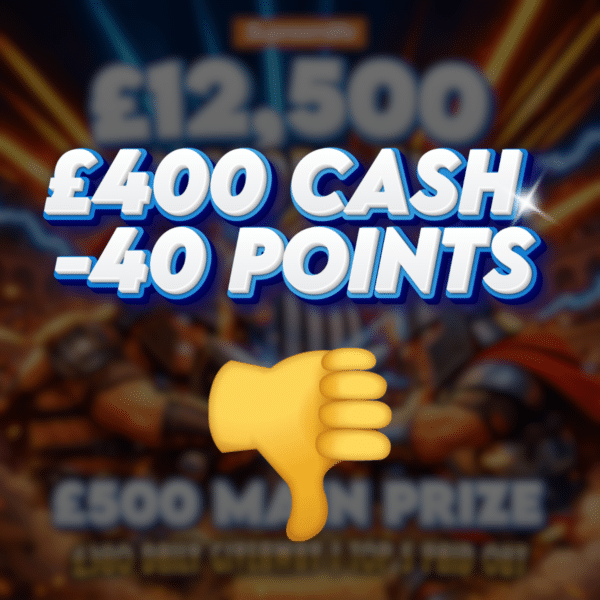 👎 Caesers Judgement | £400 Cash | -40 Points