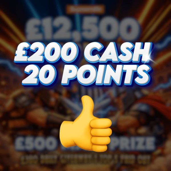 👍 Caesers Favour | £200 Cash | 20 Points