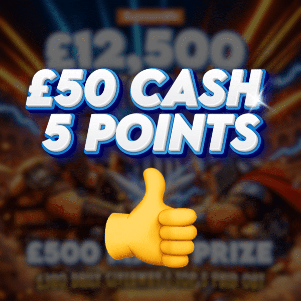 👍 Caesers Favour | £50 Cash | 5 Points