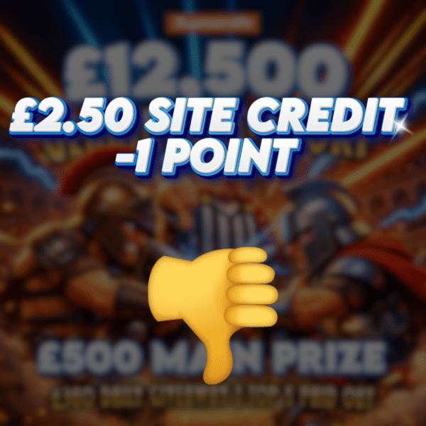 👎 Caesers Judgement | £2.50 Site Credit | -1 Point