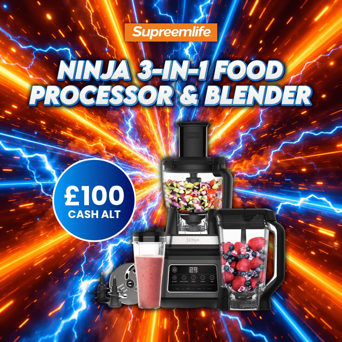 Ninja 3-IN-1 Food Processor & Blender