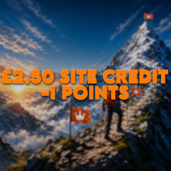 £2.50 Site Credit | -1 Point
