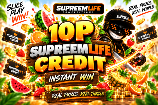10P Supreemlife Credits | £0.10 Site Credit