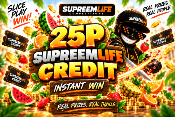 25P Supreemlife Credits | £0.25 Site Credit